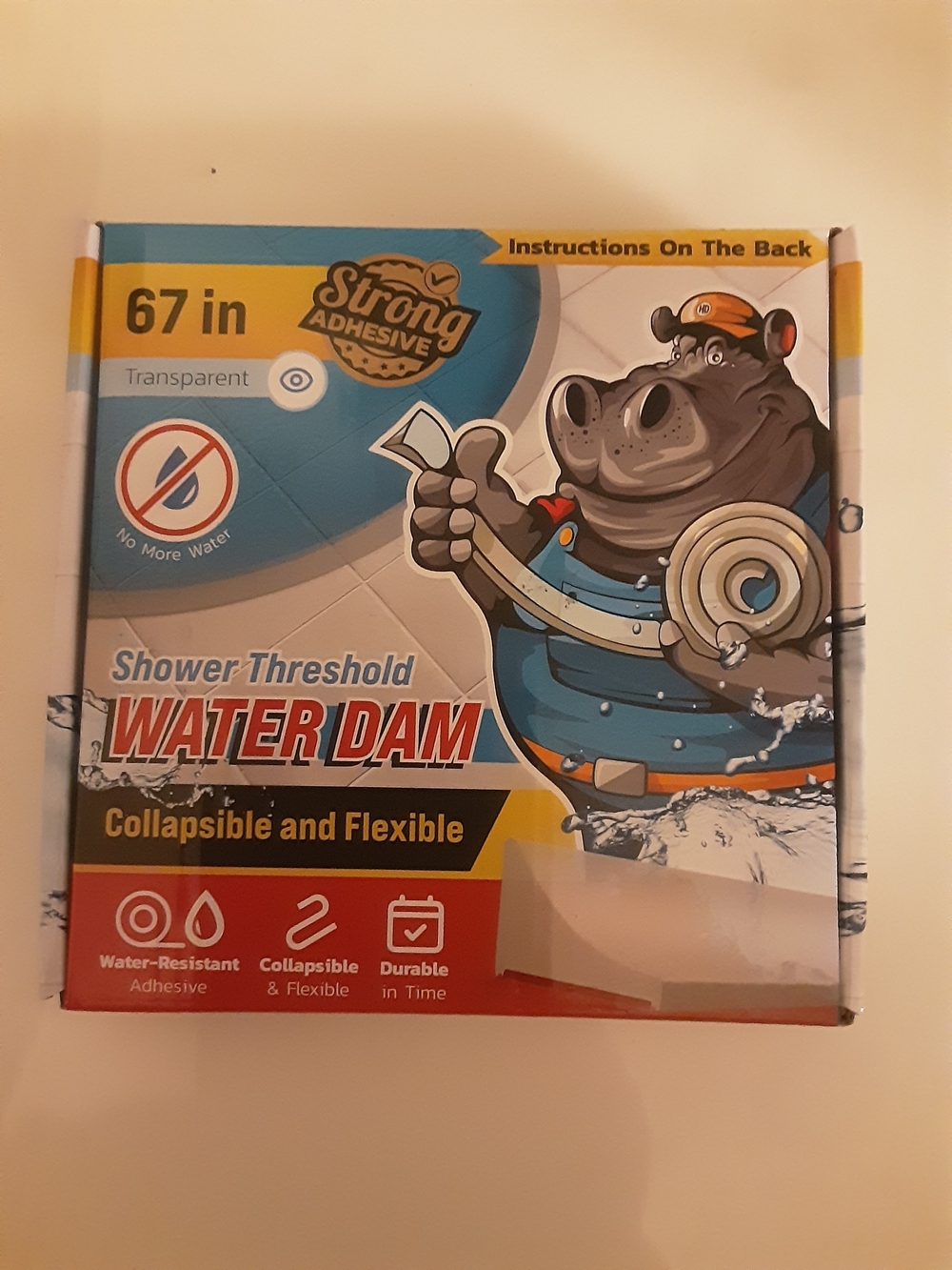 67 Inch Transparent Shower Threshold Water Dam (35)